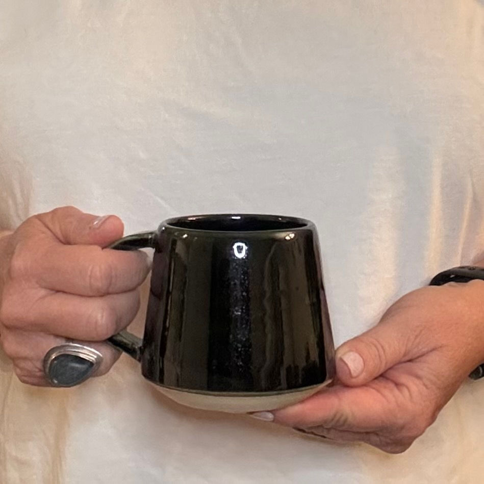 Thumbnail: Angular Cortado Cup in Deep Forest Green