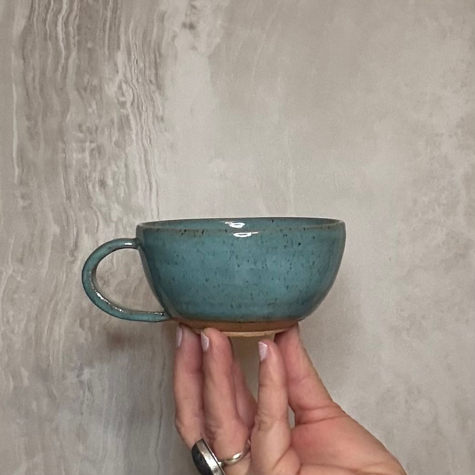 Thumbnail: Cappuccino Cup Set - Light Turquoise Blue