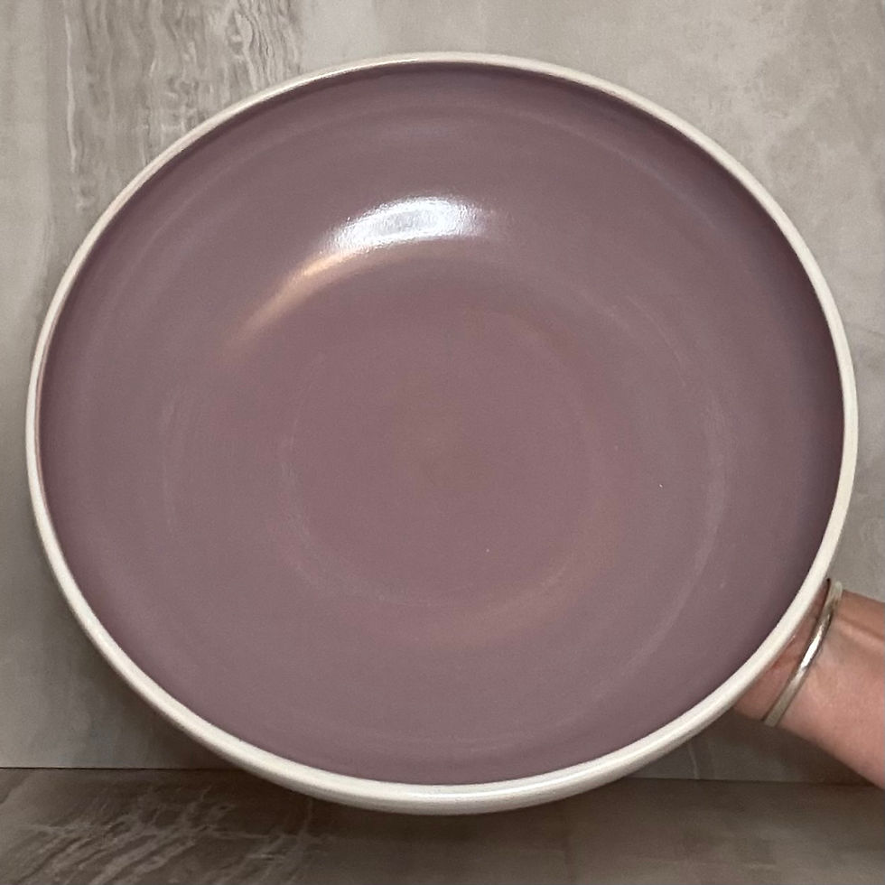 Thumbnail: Large Shallow Bowl - Lavender/Pink