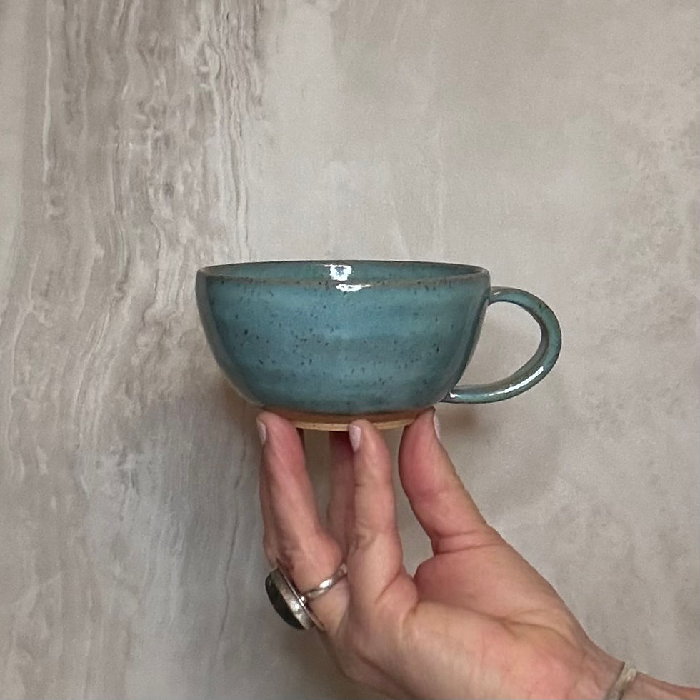 Thumbnail: Cappuccino Cup Set - Light Turquoise Blue