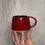 Thumbnail: Angular Cortado Cup in Cinnamon Red
