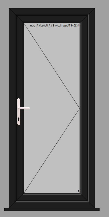 Thumbnail: Upvc Open in  Door  900mm X 2100mm Or Below (Hinged On Right)