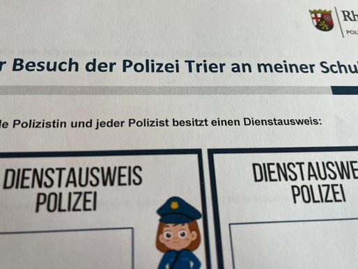 Prävention mit der Polizei Trier in der Egbert-Grundschule