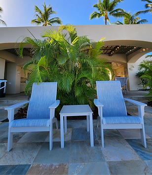 Telescope Casual outdoor furniture poolside in Wailea Maui