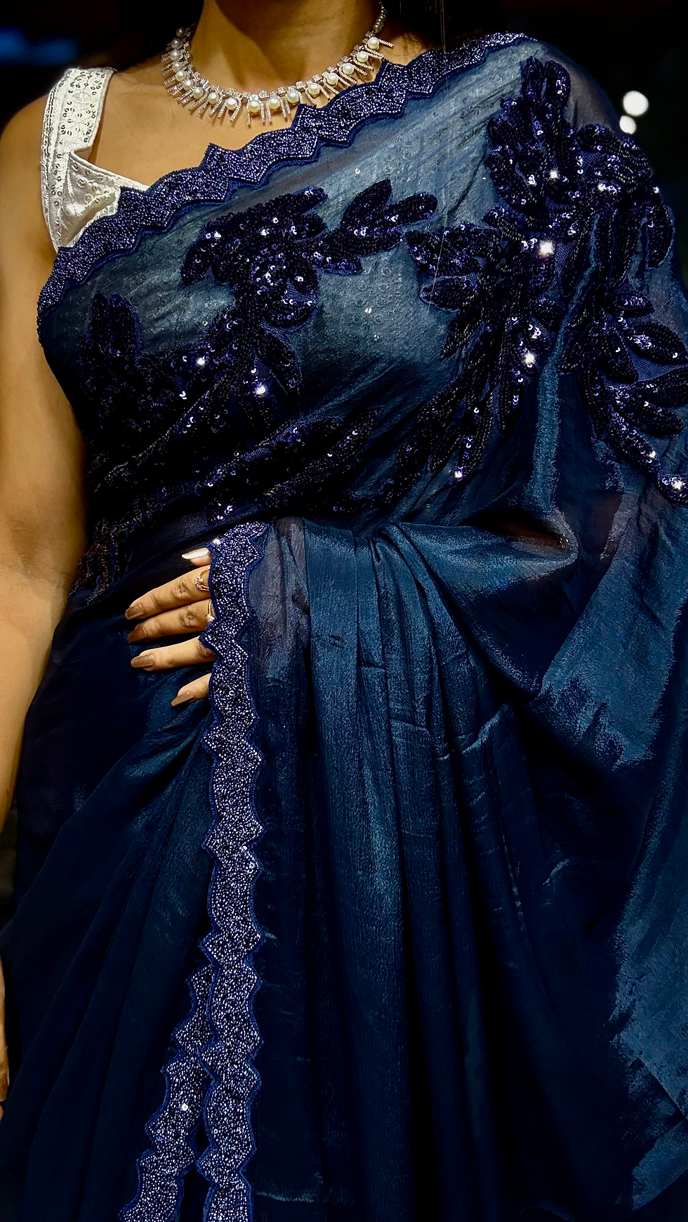 Thumbnail: Appliqué work Saree