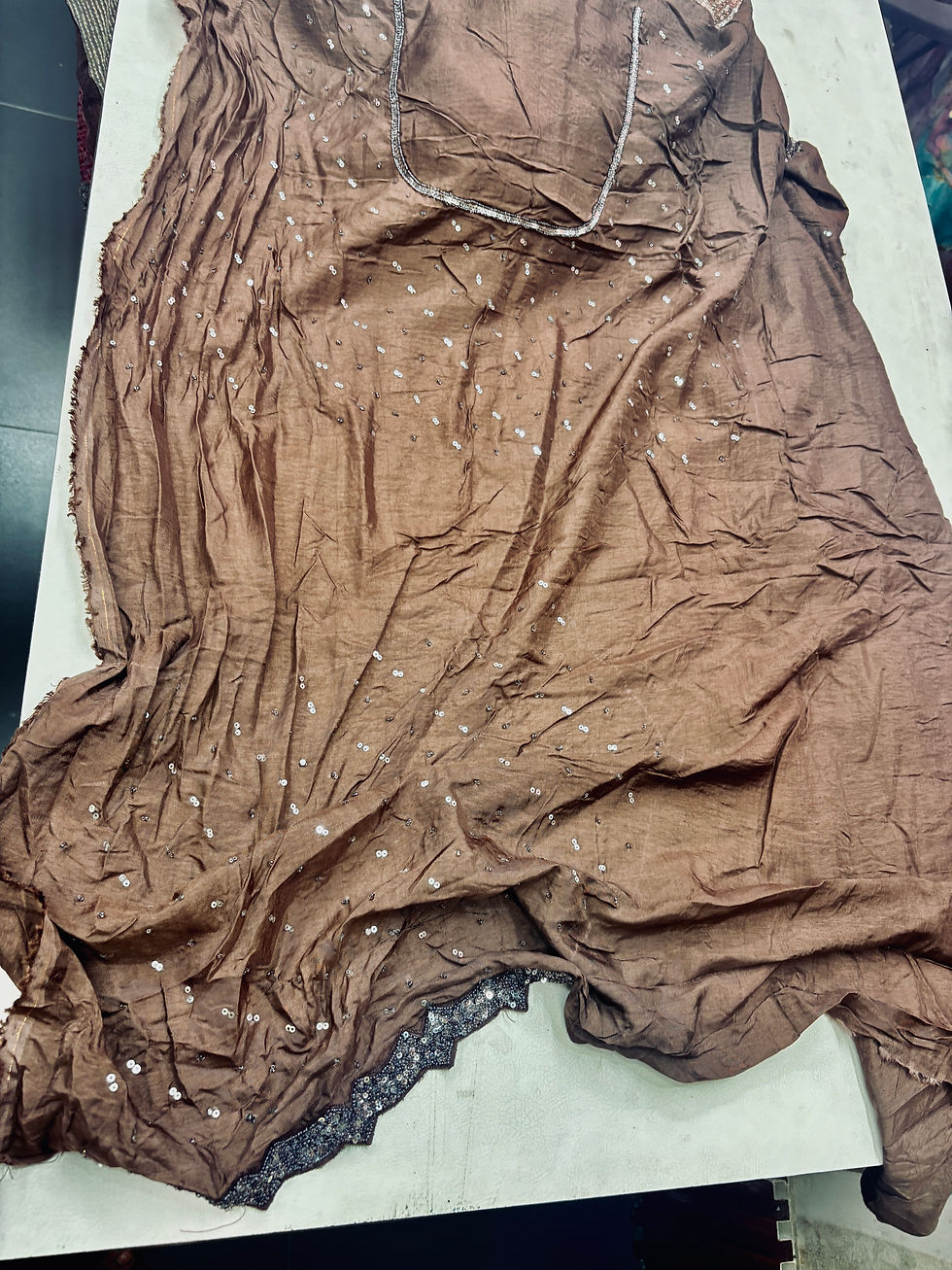 Thumbnail: Lycra Shaded Sequence Saree