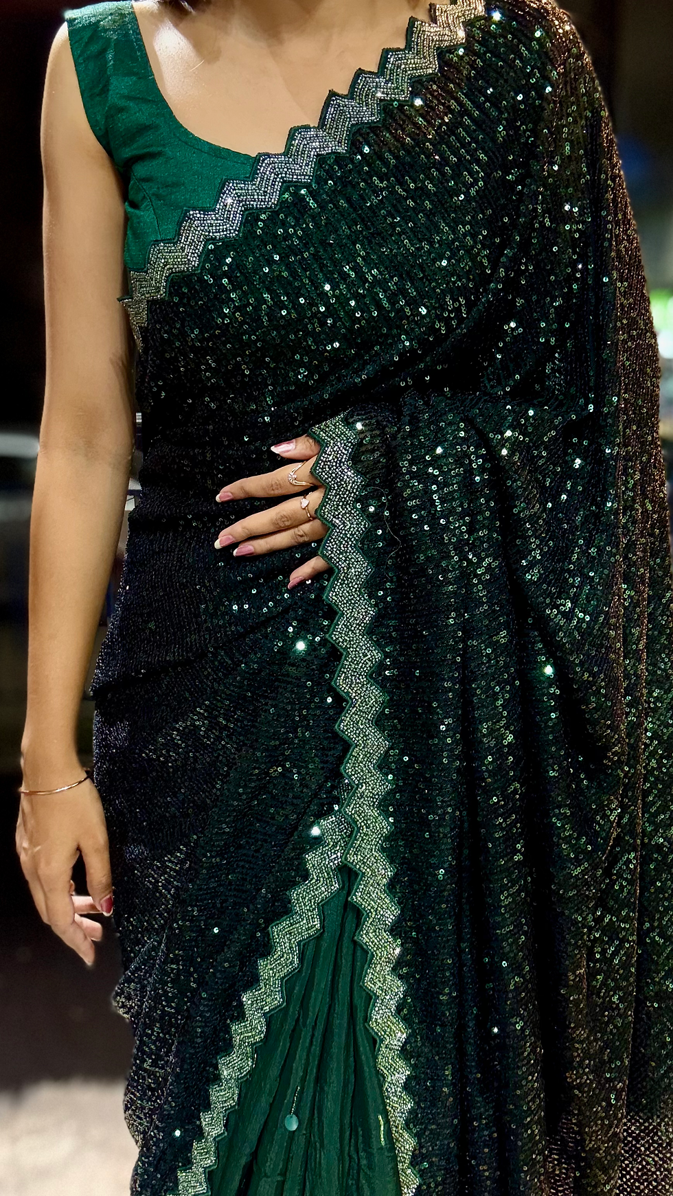Thumbnail: Cocktail Sequence Saree