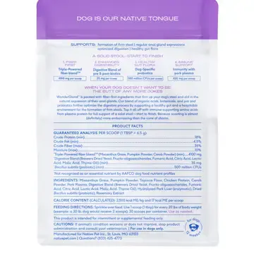 Thumbnail: Wondergland Anal Gland Pumpkin Fiber & Digestive Supplement(8 oz)