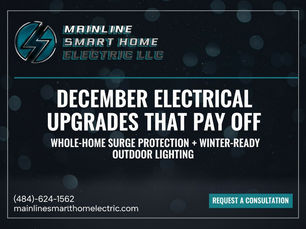 December Electrical Upgrades That Pay Off: Whole-Home Surge Protection + Winter-Ready Outdoor Lighting (Barto, PA)