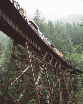 Train Crossing Bridge