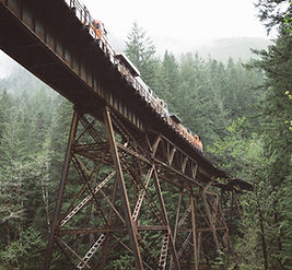 Train Crossing Bridge