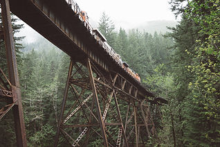 Train Crossing Bridge