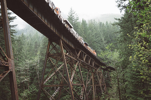 Train Crossing Bridge