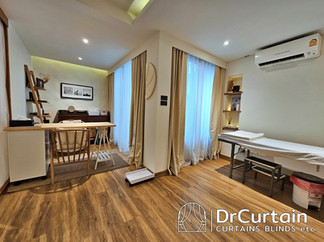 ผ้าม่าน ผ้าม่านทึบ ผ้าม่านโปร่ง มู่ลี่ไม้ Beauty Clinic @Ekkamai