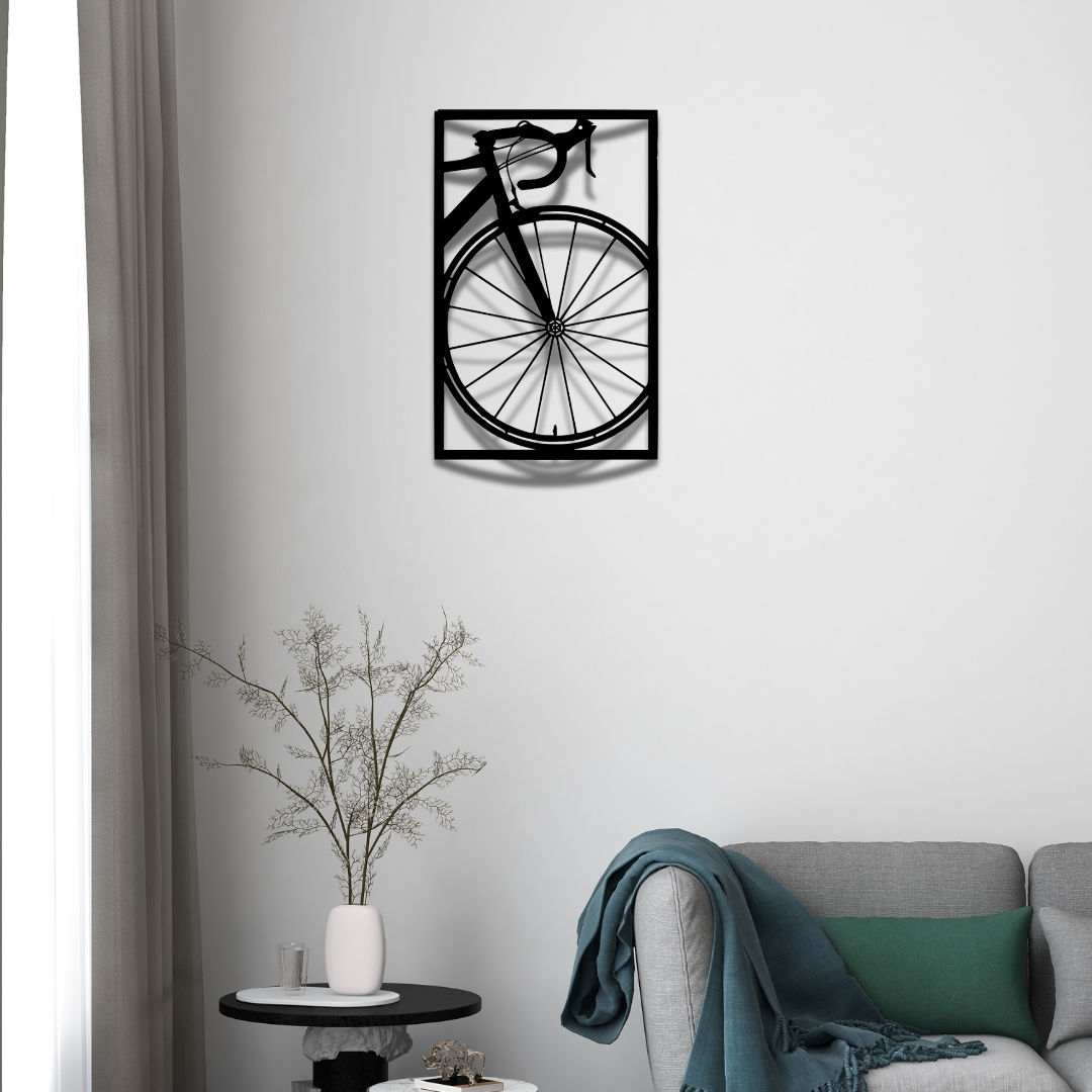 Modern Bisiklet Metal Duvar Dekor Tablo ile Estetik Özgürlük