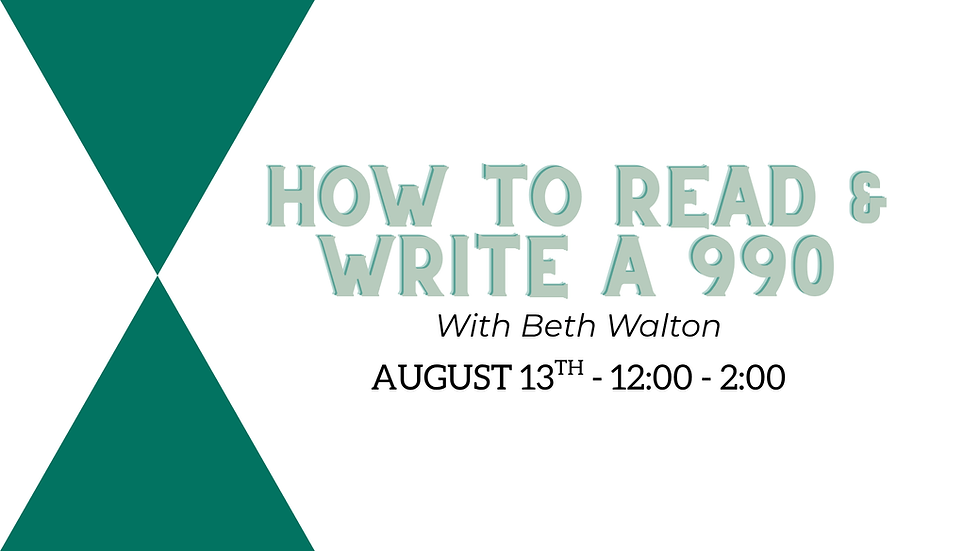 How to Read & Write a 990