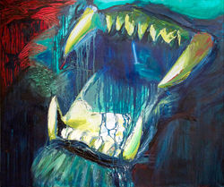 "Jabberwocky" - Oil on canvas