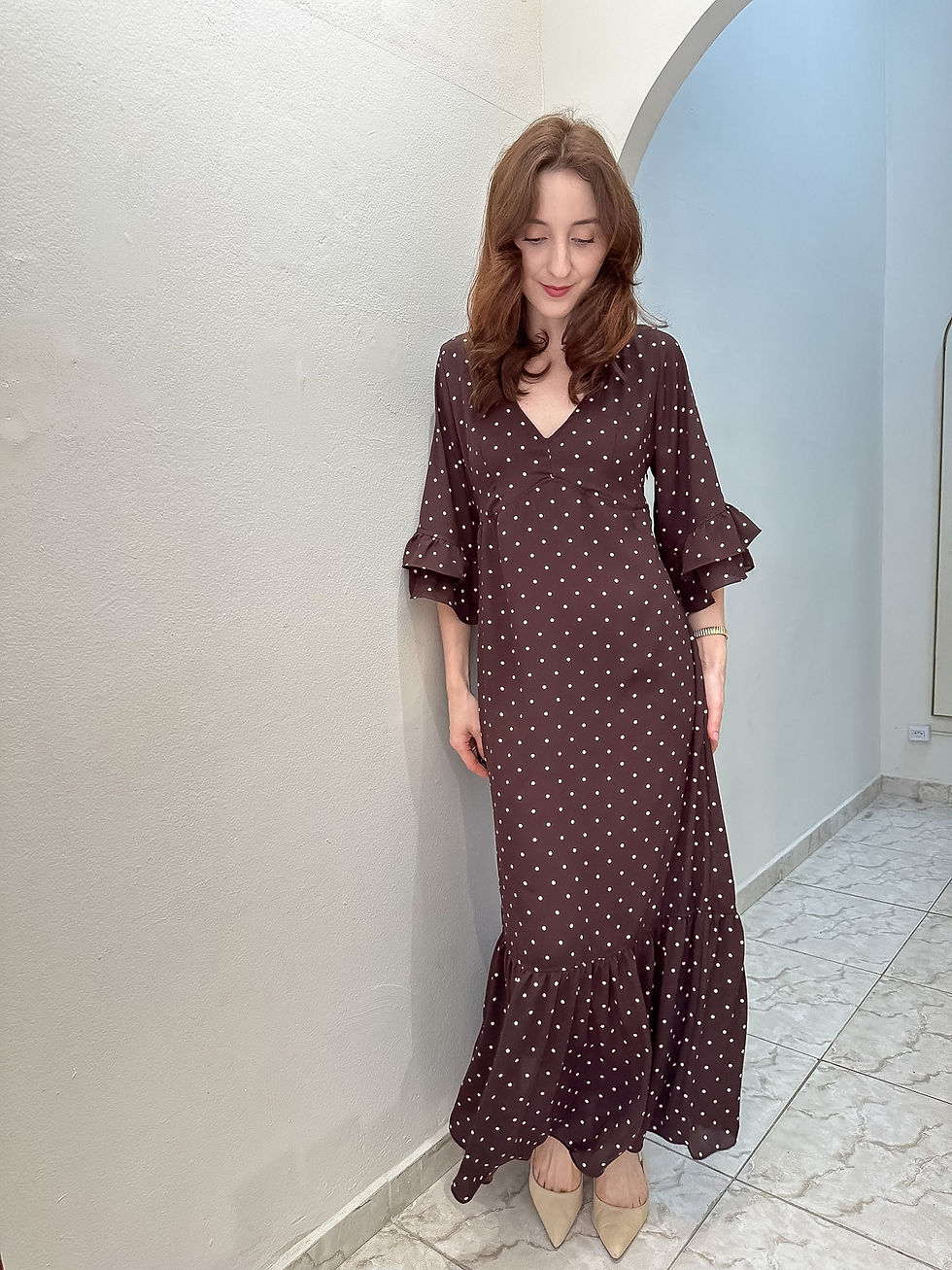 Miniatura: Vestido Elisabeth- Marrom