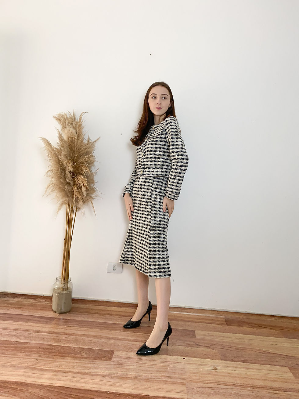 Miniatura: Conjunto Tweed Ana Paula-Preto