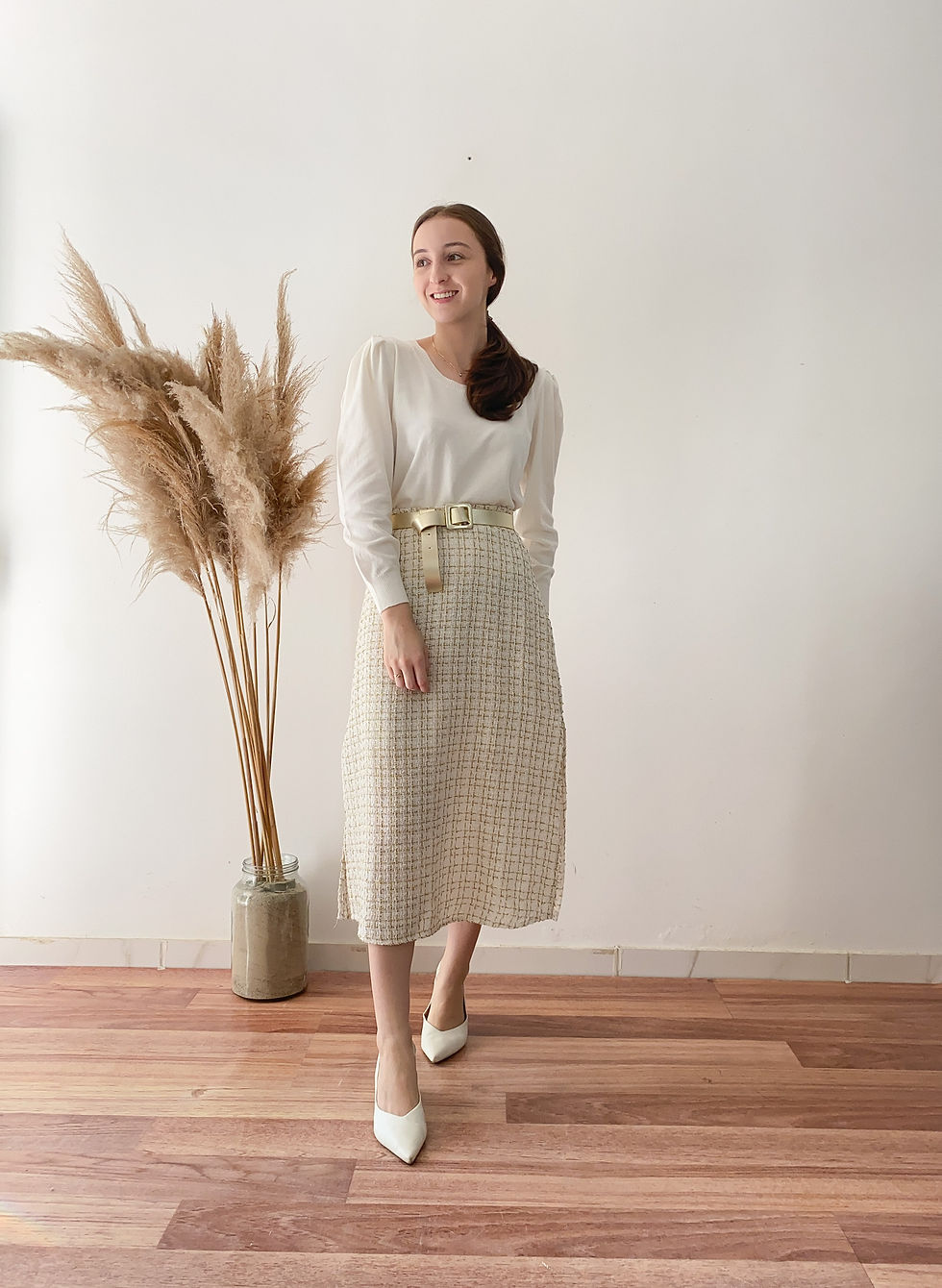 Miniatura: Saia Tweed Noemi-Off