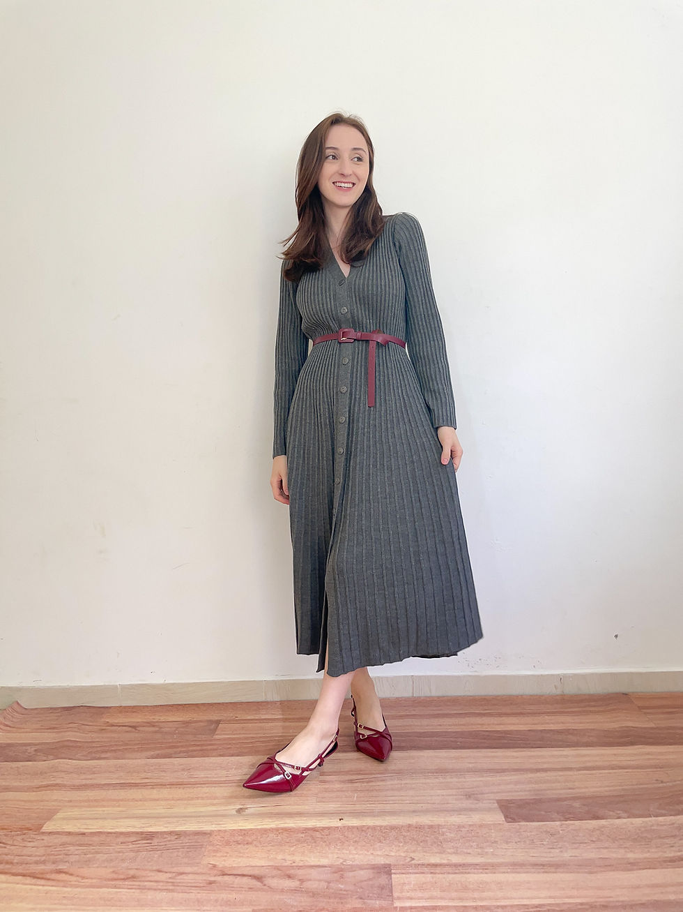 Miniatura: Vestido Tricô Iza- Cinza