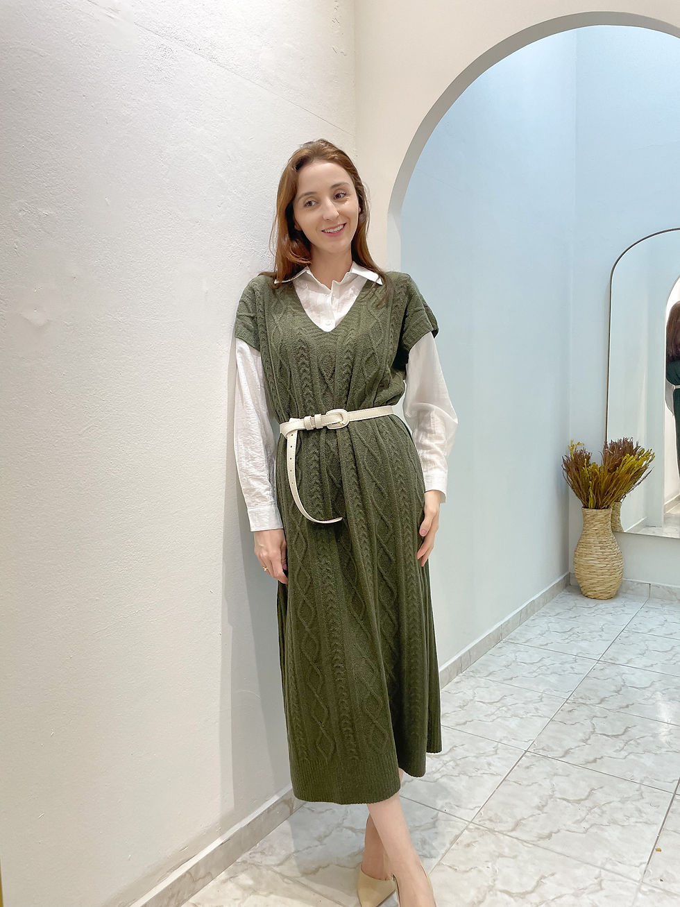 Miniatura: Vestido Tricô Denise- Verde