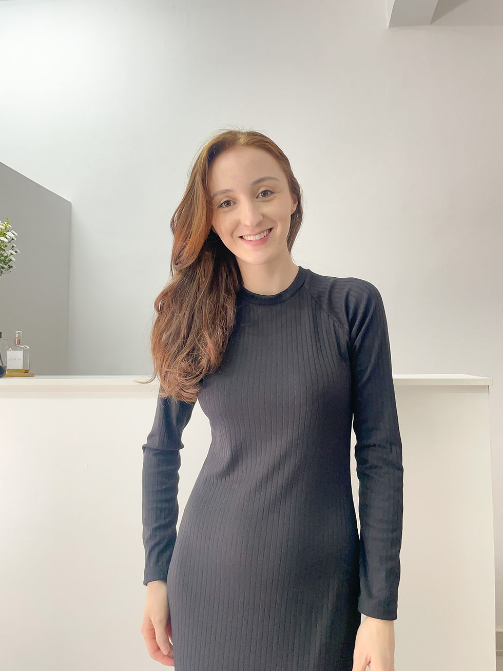 Miniatura: Vestido Canelado Rebeca- Preto