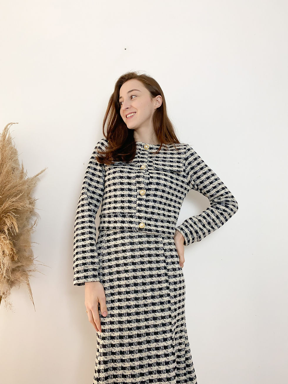 Miniatura: Conjunto Tweed Ana Paula-Preto