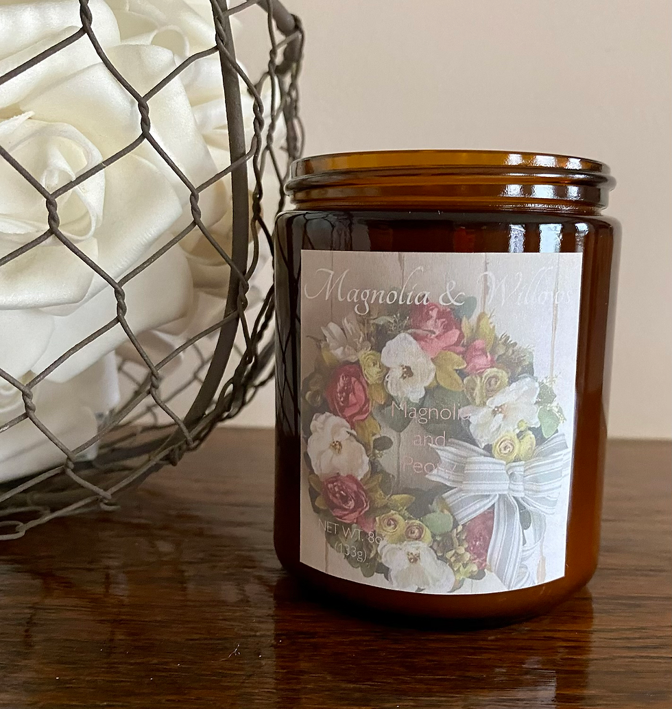 Thumbnail: Magnolia & Peony 8oz Aromatherapy Candle