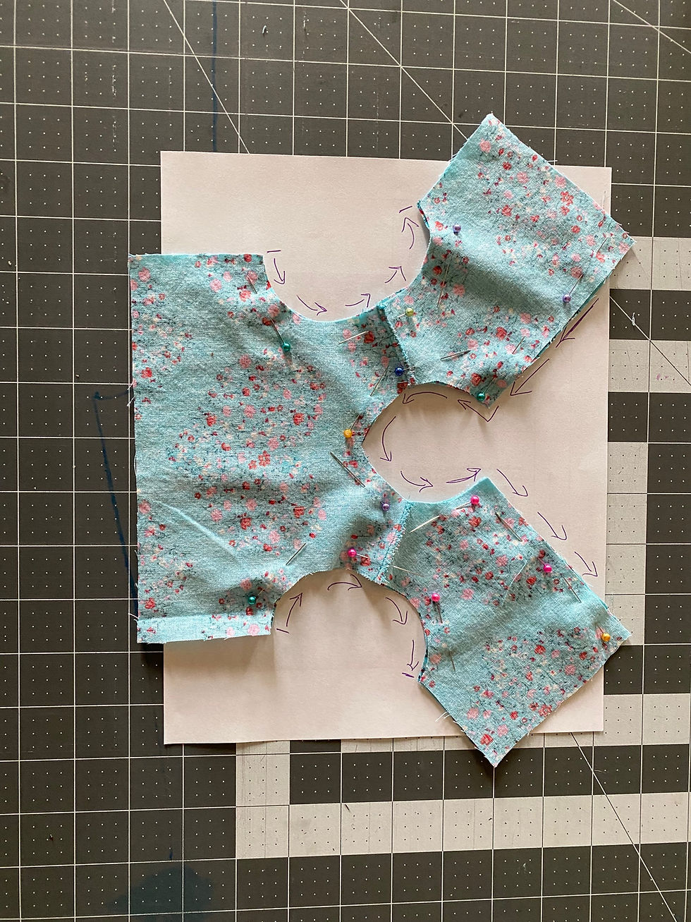 Thumbnail: Sleeveless Summer Dress pattern for 18" dolls, sewing pattern with enclosed seam