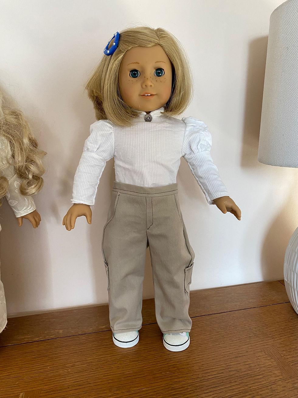 Thumbnail: Sewing Pattern 18 inch doll Cargo Pants