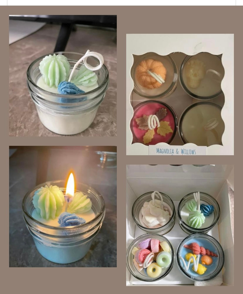 Thumbnail: Sampler Fruit Loop candle, Cactus Candle, Coffee candle, Seashore candle