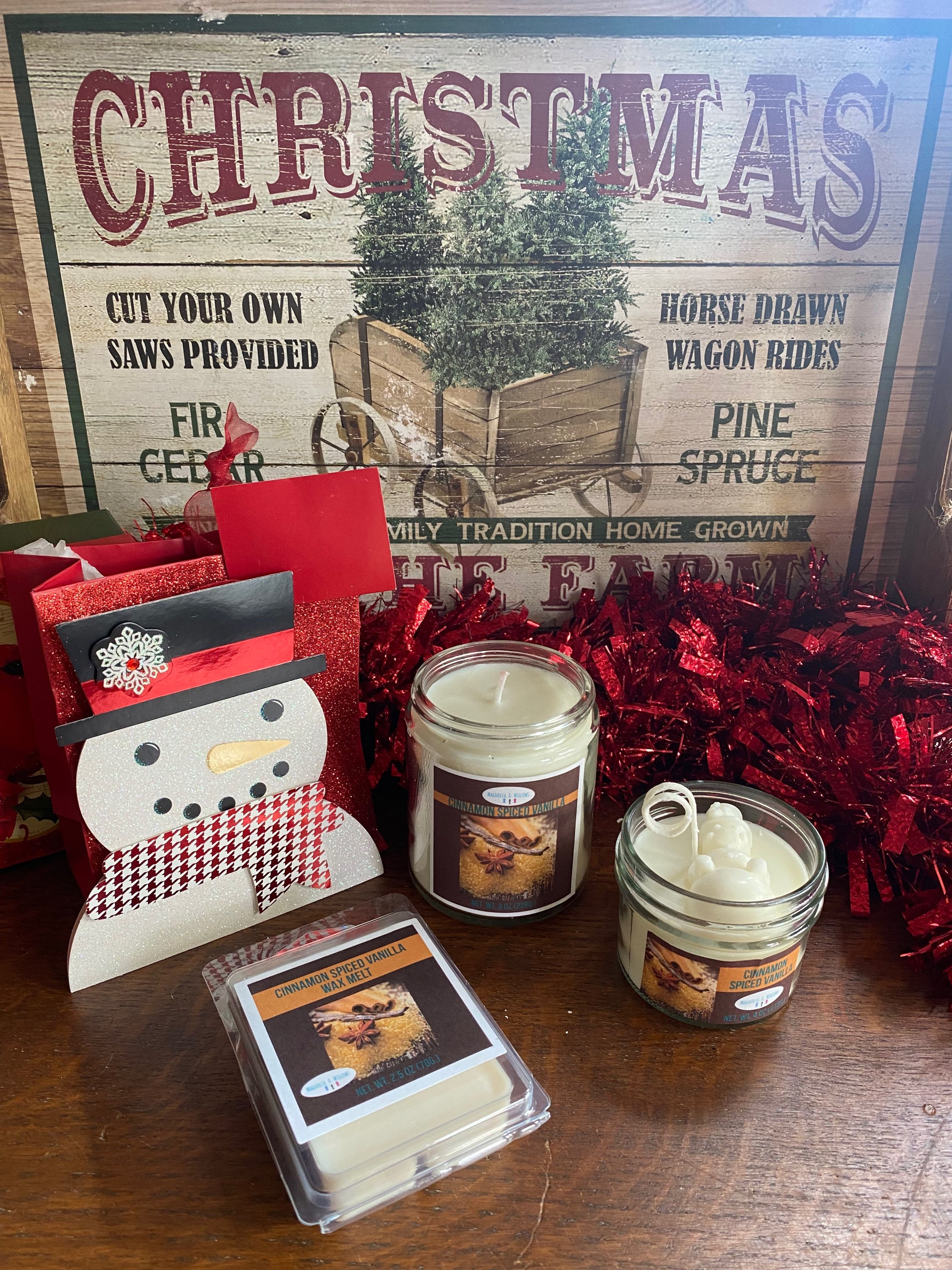 Cinnamon Spiced Vanilla 8 oz Aromatherapy jar