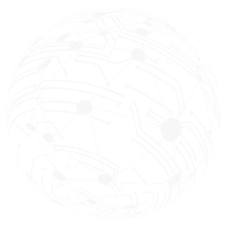 Slightly transparent network connected globe