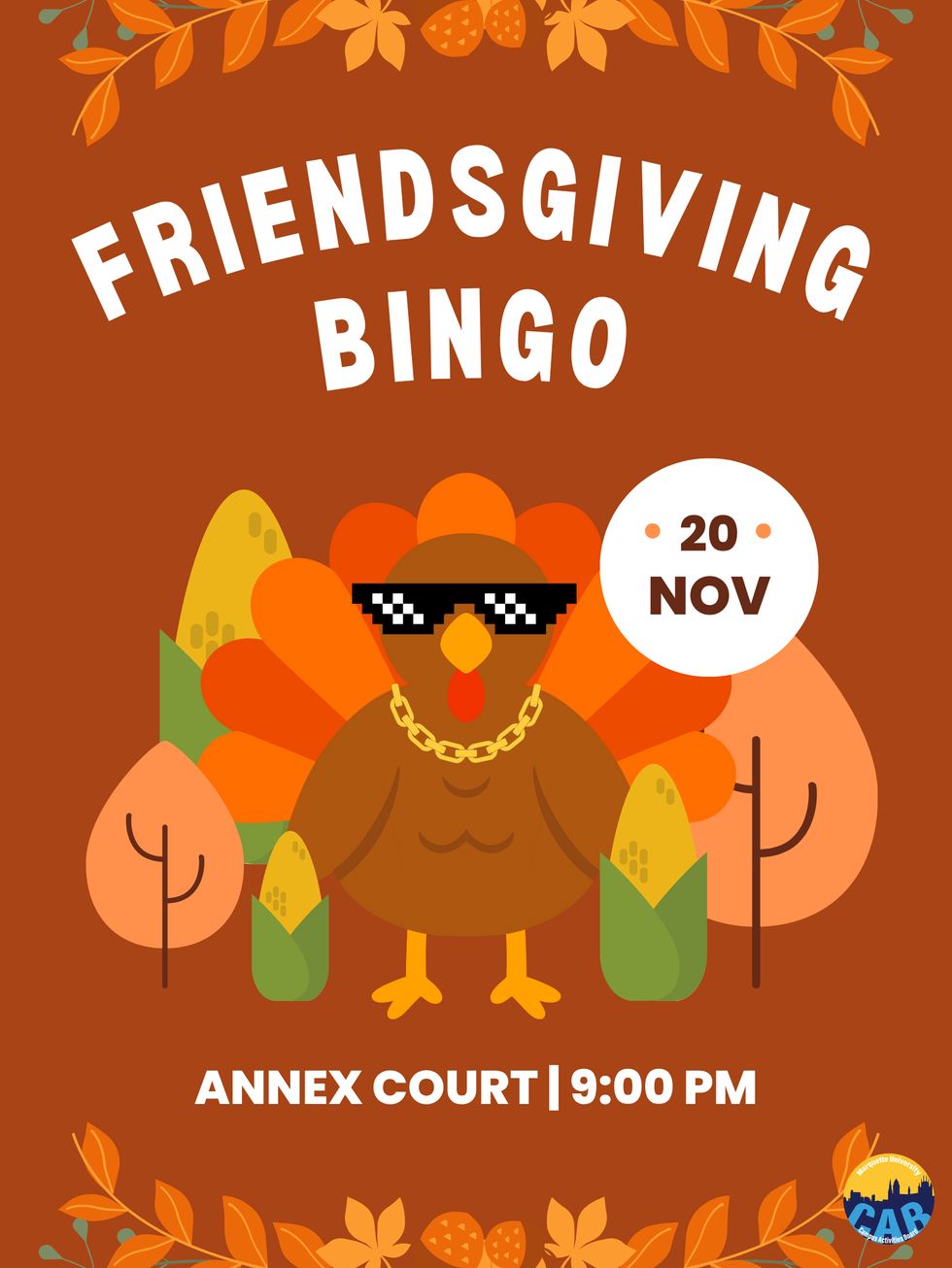 Friendsgiving Bingo