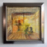 Champagne oliemaleri af Kirsaa