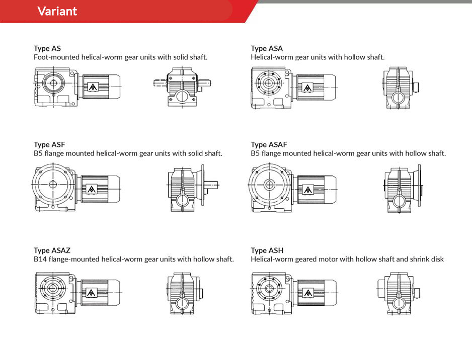 Thumbnail: ASHZ Series Helical Worms Heavy Duty