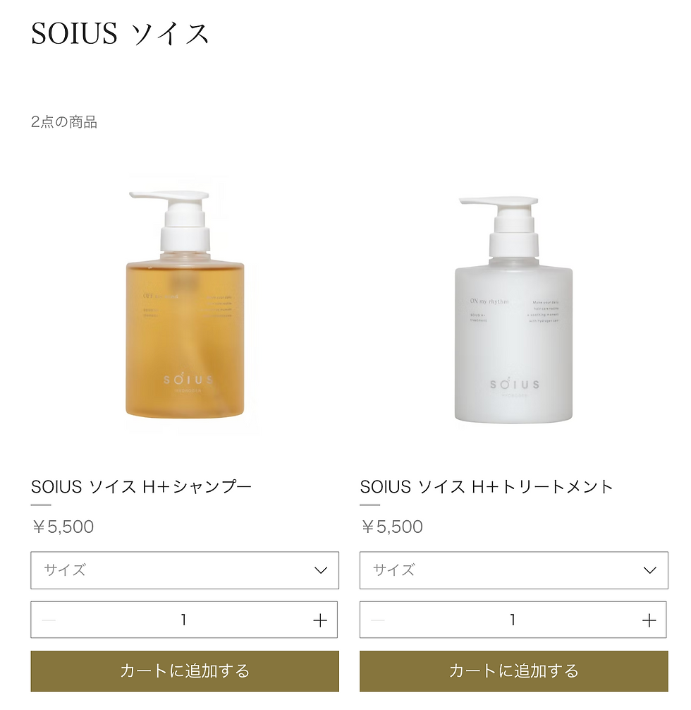 【SOIUS ソイス】シャンプー&トリートメント