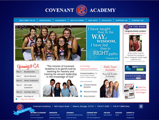 Bibb Media completes new Covenant Academy website.