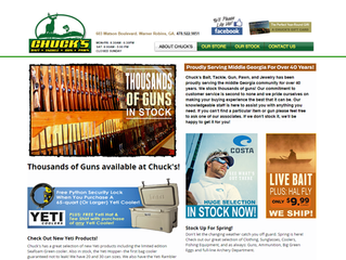 Bibb Media completes development of Chuck's Gun & Pawn new website.