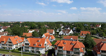Prachtig zicht op het hinterland vanuit ons appartementje Santhooft. Heerlijk zonneterras zonder inkijk andere appartementen 