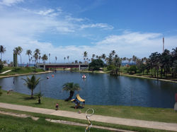 Lagoa da entrada do Parque