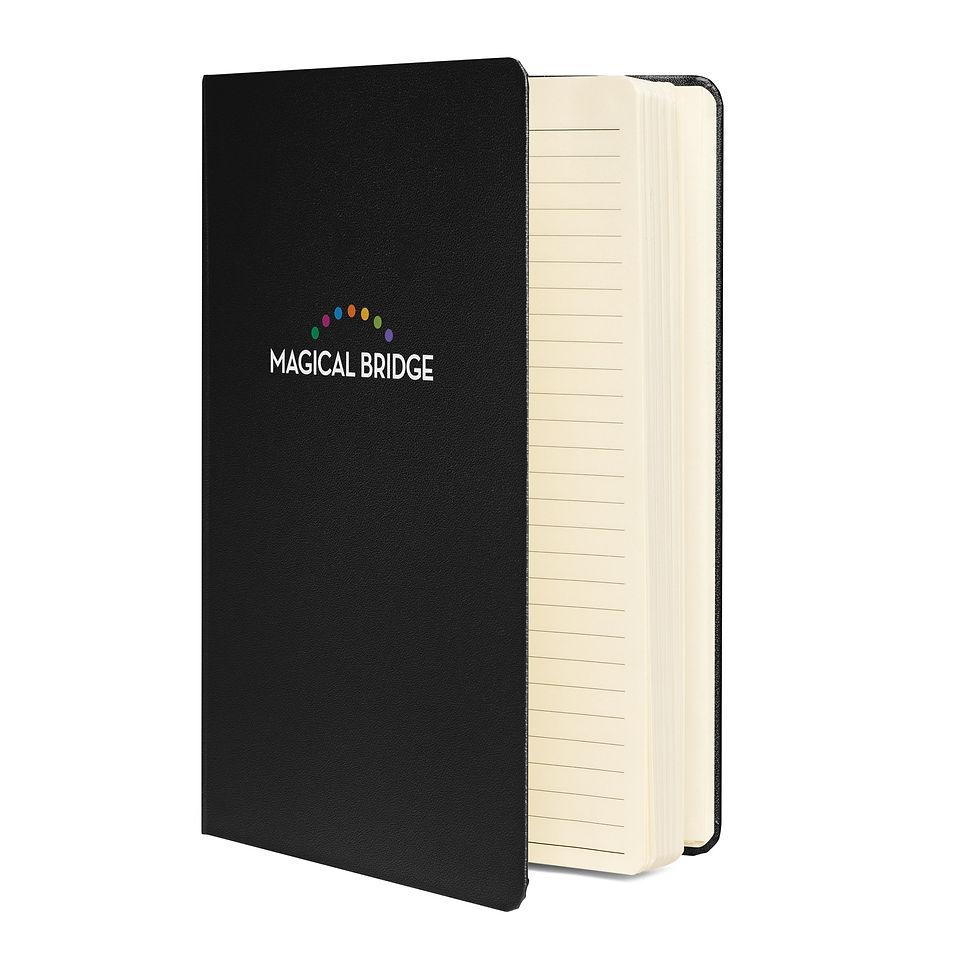 Thumbnail: Magical Bridge Black Hardcover Bound Notebook