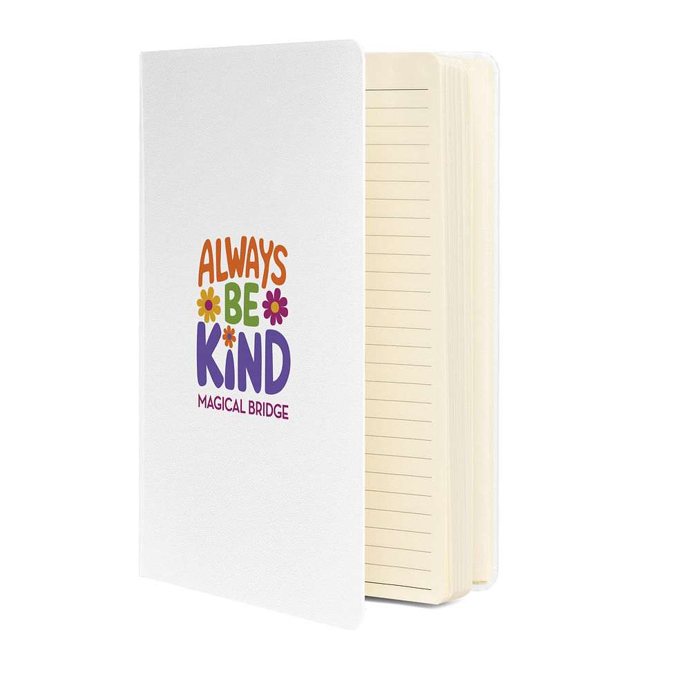 Thumbnail: Always Be Kind — Hardcover Bound White Notebook