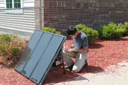 Solar panel work