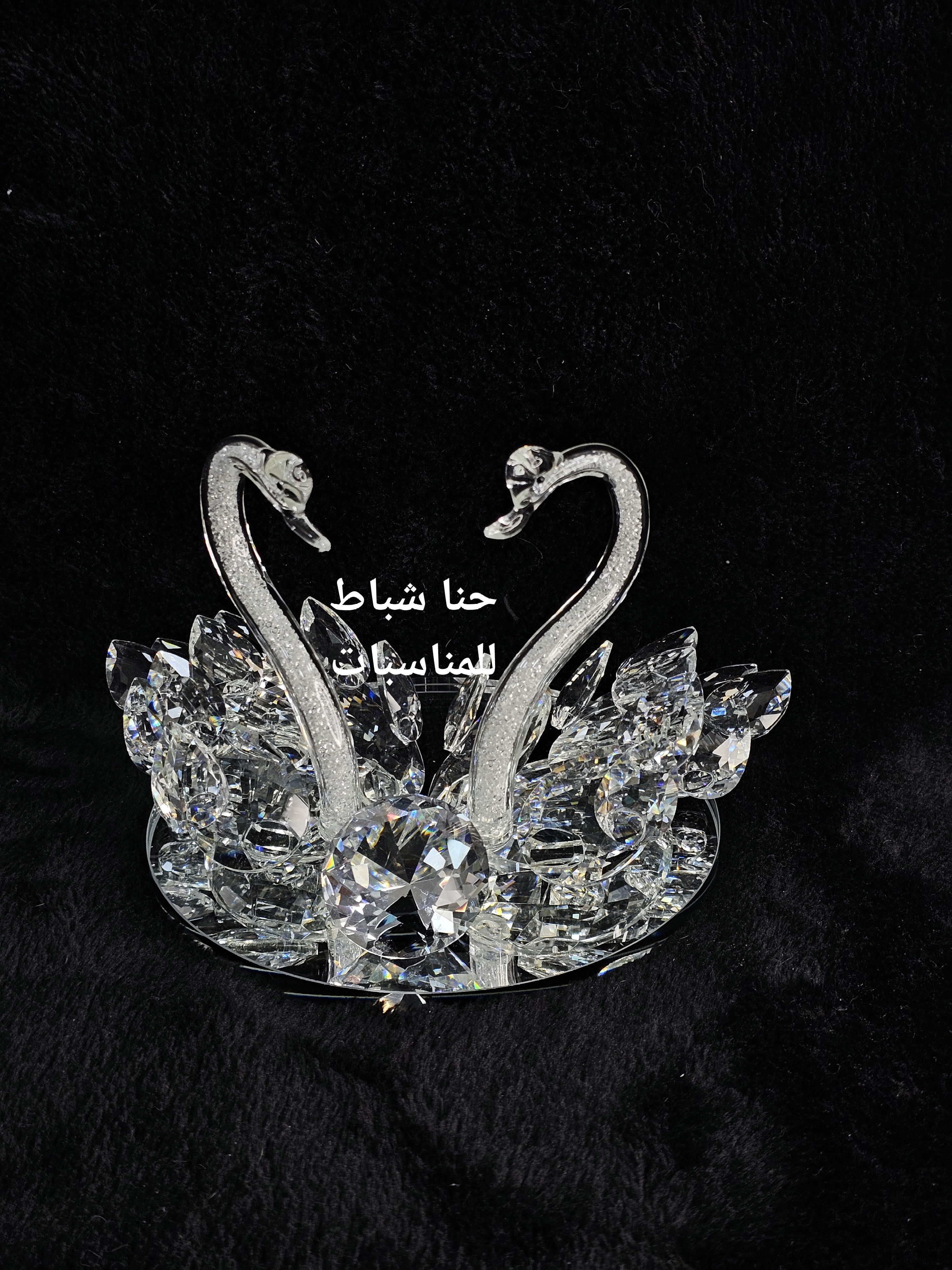 بطة كرستال مع عنق كرستال 