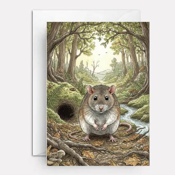 Female rat in natural habitat.