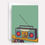 Thumbnail: Boombox on cover of card.