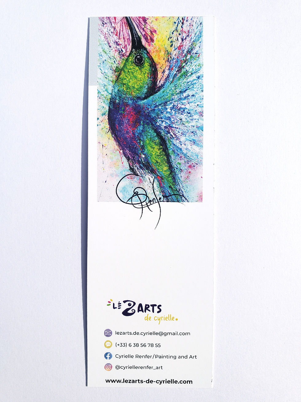 Miniature : Marque-page "Colibri"