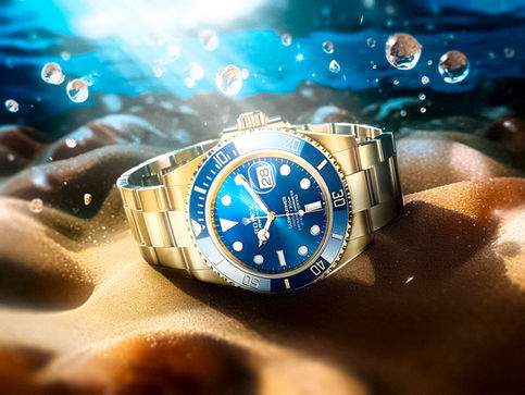 relógio, rolex, manipulação, ocean, relógio no mar, submariner